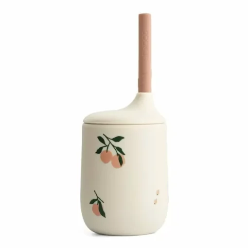 Liewood Drinkbeker Met Rietje Ellis Peach Sea Shell Mix