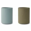 Liewood Drinkbekers Ethan Blue Fog/Khaki Mix (2St)