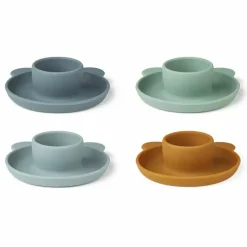 Liewood Siliconen Eierdopjes Janus Mr Bear Blue Mix (4St)