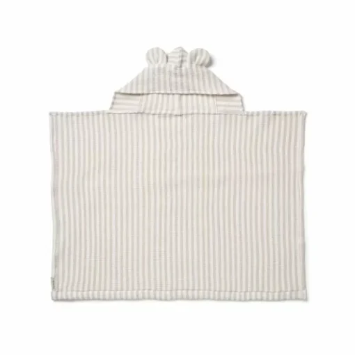 Liewood Vilas Badcape Met Capuchon - Crisp White/Sandy