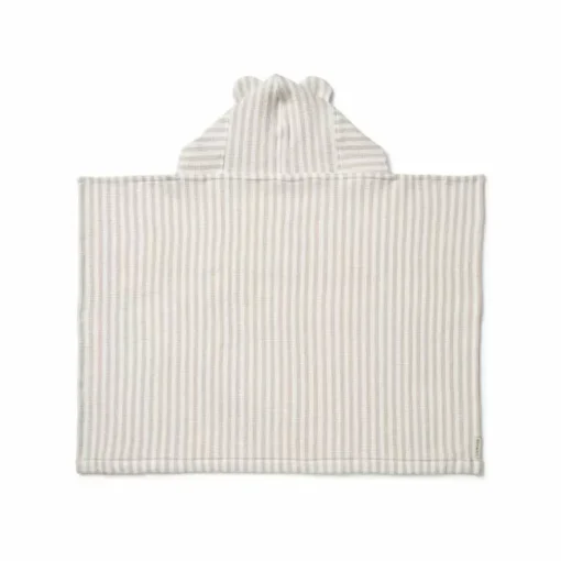 Liewood Vilas Badcape Met Capuchon - Crisp White/Sandy