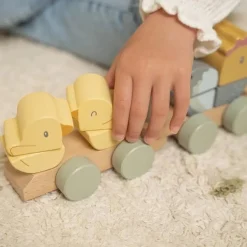 Little Dutch Blokkentrein Kip Little Farm