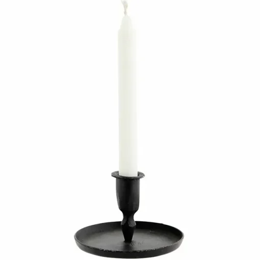 Madam Stoltz Kandelaar Iron Black Enkel