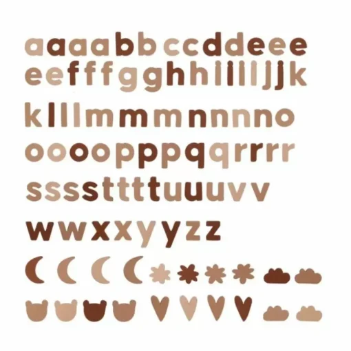 Magneetletters Nude Vanpauline