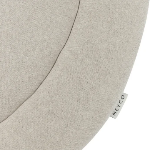 Meyco Boxkleed Rond Knit Basic Teddy Sand Melange 95Cm - Zachte En Stijlvolle Boxkleed Voor De Babykamer!
