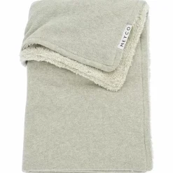 Meyco Ledikantdeken Knit Basic Fleece Sand Melange