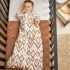 Meyco Slaapzak Afritsbare Mouwen Ikat Sand