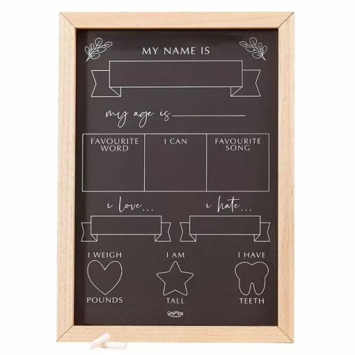 Milestone Krijtbord Botanical Baby Ginger Ray