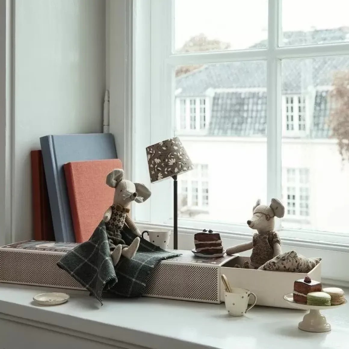 Miniatuur Vloerlamp Antraciet Maileg