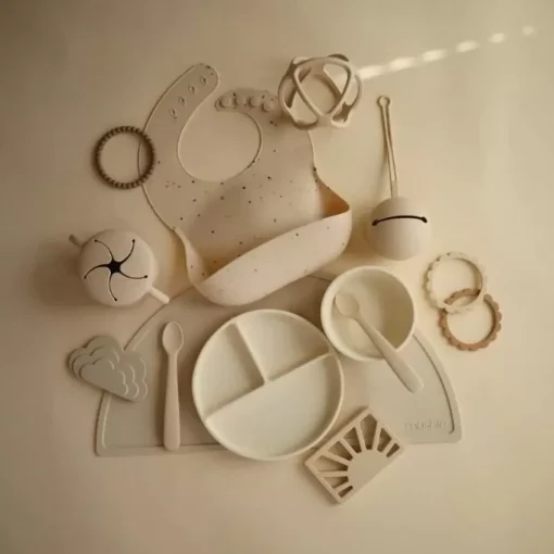 Mushie Siliconen Kom Ivory