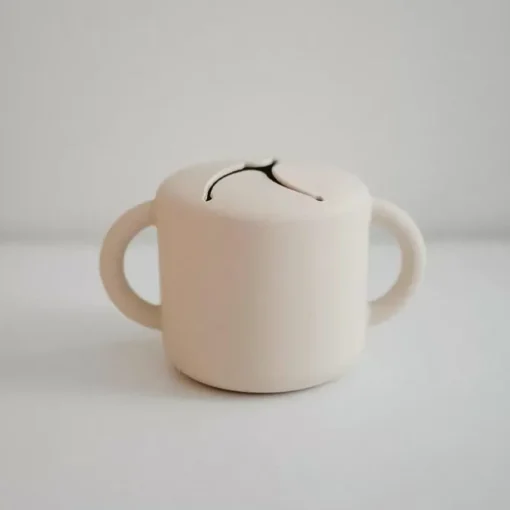 Mushie Siliconen Snack Cup Ivory