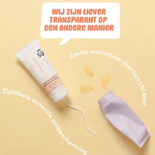 Naif Minerale Zonnebrandspray Spf50 Baby & Kids 100Ml