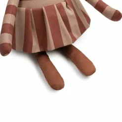 Nobodinoz Knufffel Beer Majestic Marsala Taupe Stripes