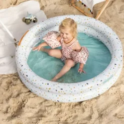 Opblaaszwembad White Terrazzo Mint (100Cm) Swim Essentials