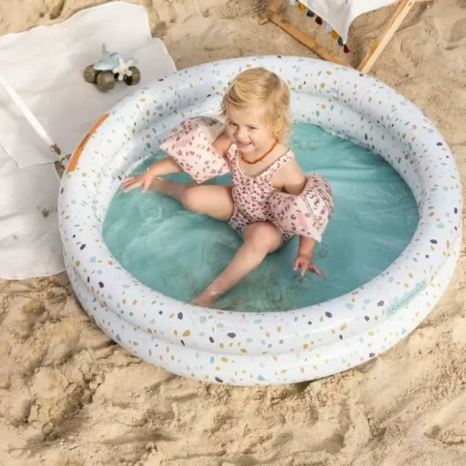 Opblaaszwembad White Terrazzo Mint (100Cm) Swim Essentials