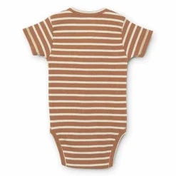 Overslagrompers Korte Mouw Hali Stripe Rose Liewood