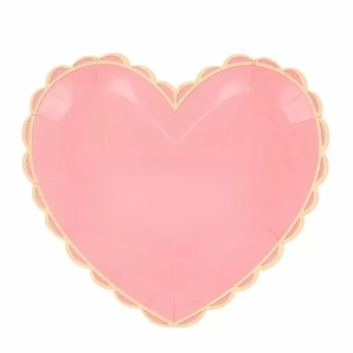 Pastel Hearts Grote Papieren Feestbordjes Van Meri Meri (8St)