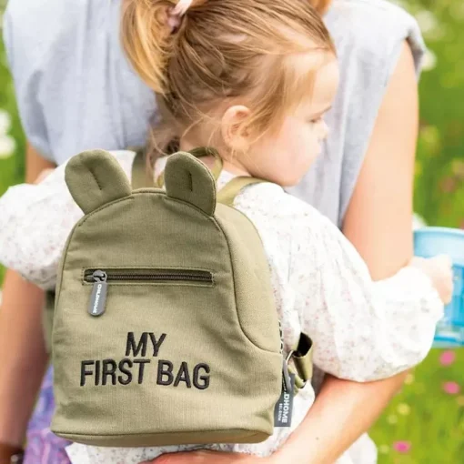 Rugzak My First Bag Canvas Khaki Childhome