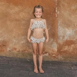 Salted Stories Sati L'Orange Bikini 98/104 | Zomerse Sinaasappelprint | Veilig Zwemmen Met Upf50+