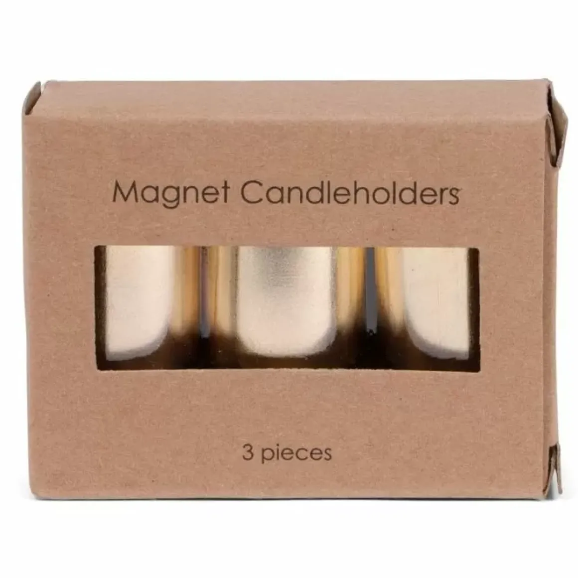 Senza Magnetische Kaarsenhouders Goud (3St)