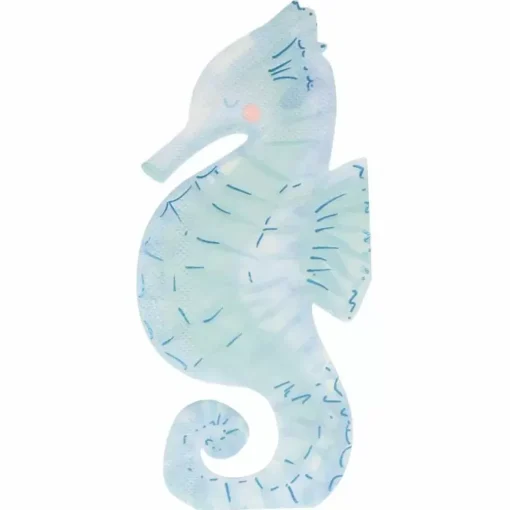 Servetten Zeepaardje Mermaid Tail (16St) Meri Meri