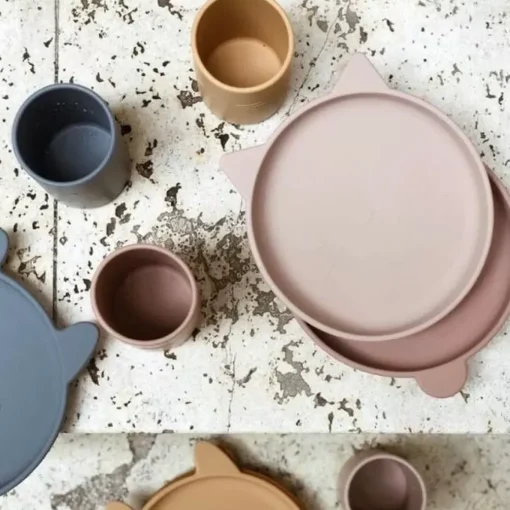 Siliconen Borden Olivia Blue Mix (2St) Liewood