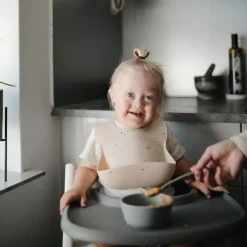 Siliconen Kom Cambridge Blue Mushie & Co