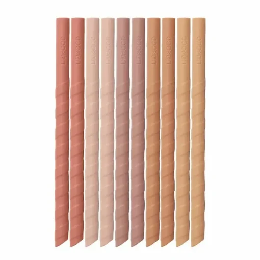 Siliconen Rietjes Timoti Dark Rose Multi Mix (10St) Liewood
