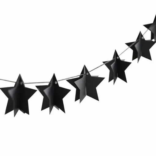 Slinger Sterren 3D Zwart Contemporary Christmas Ginger Ray