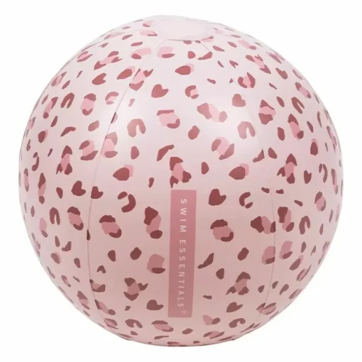 Swim Essentials Opblaasbare Strandbal Old Pink Leopard