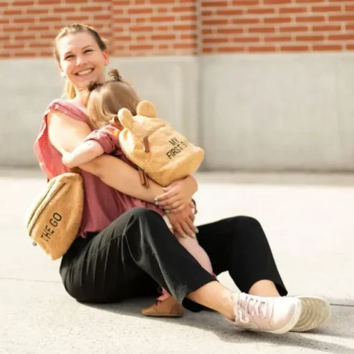 Tasje On The Go Teddy Beige Childhome