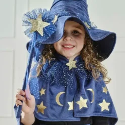 Toverstaf Gouden Ster Velvet Blauw Ginger Ray