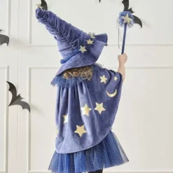 Toverstaf Gouden Ster Velvet Blauw Ginger Ray